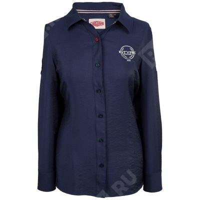  JDSW701NVK  рубашка женская, цвет темно-синий, размер 12 (фото 1)