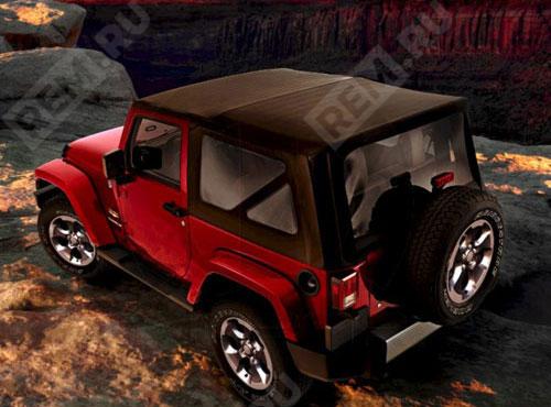 Крыша мягкая, черная ткань (3-х дверный) Jeep 82213649 крыша мягкая, черная ткань (3-х дверный) (фото 1)