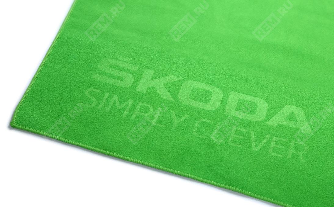  000084500G  полотенце skoda, размер xl, зелёное (фото 2)