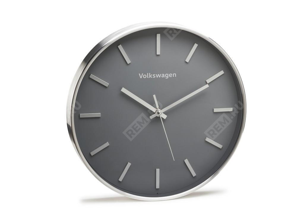  33D050810  настенные часы серый/серебристый, коллекция volkswagen (фото 1)
