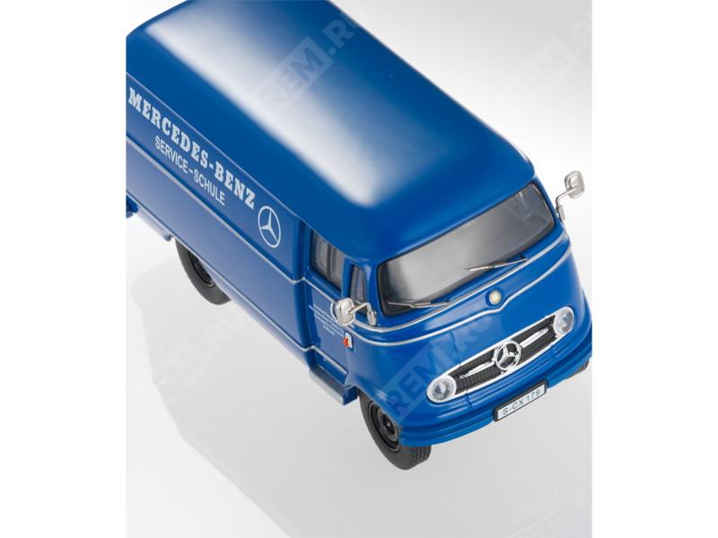  B66040630  модель l319, малотоннажный автомобиль, «mercedes-benz service», 1956–1967, 1:18, синий (фото 3)