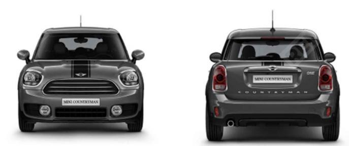 Mini Cooper Countryman с полосками