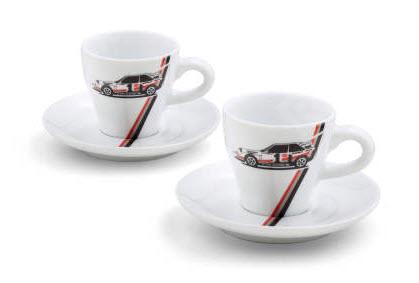  3291800400  набор чашек для эспрессо audi heritage espresso (фото 1)
