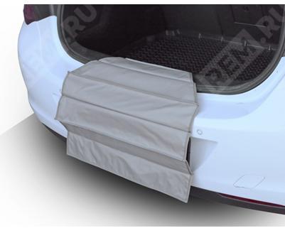  D000000192  ковер в багажник резиновый с защитным фартуком (фото 1)