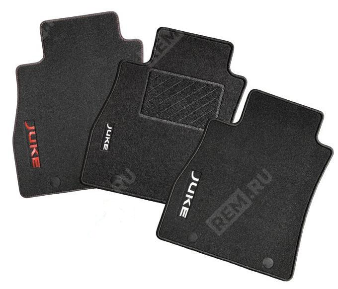  KE7451K001S2  комплект текстильных ковров салона премиум с красным логотипом (фото 1)