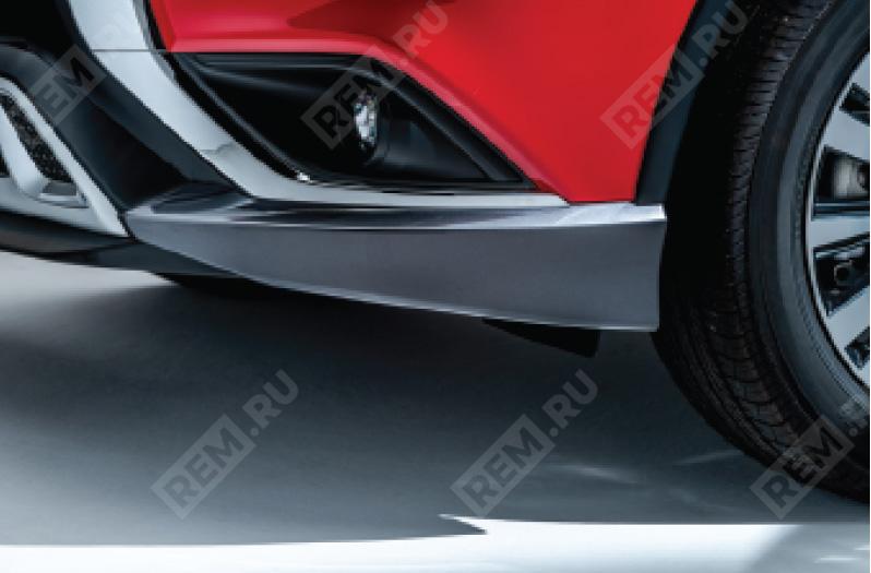  MZ576730EX  накладки переднего бампера, темно-серый металлик, 2019- (фото 1)