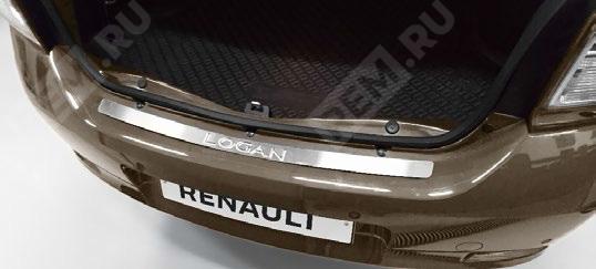  7711548137  накладка на порог заднего бампера, нержавеющая сталь (фото 1)