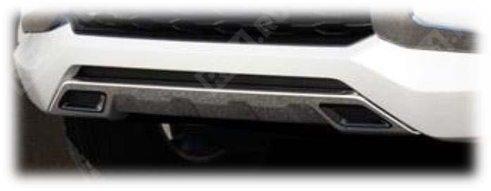 Накладка переднего бампера, хромированная Mitsubishi MZ331341 накладка переднего бампера, хромированная (фото 1)