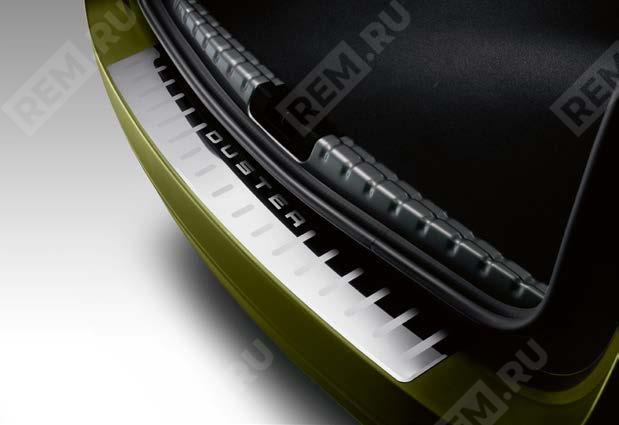  849933883R  накладка на порог заднего бампера, нержавеющая сталь (фото 1)