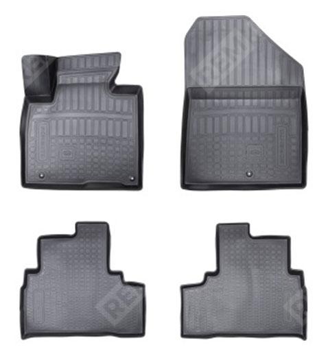  R8130C5100  ковры салона резиновые для 1-го и 2-го ряда сидений (фото 1)