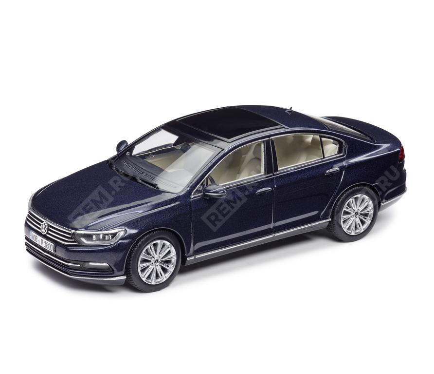  3G5099300F5F  модель автомобиля volkswagen passat saloon b8, night blue metallic, 1:43 (фото 1)