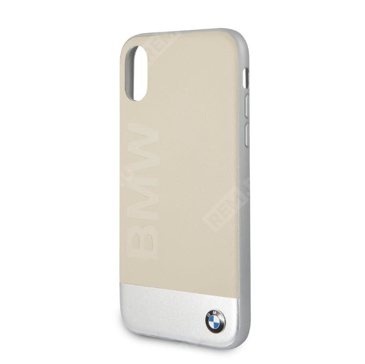  J5200000177  чехол bi-material iphone x beige/silver (фото 1)
