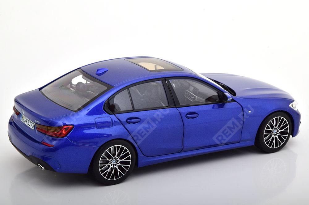  80432450999  модель bmw 3 series, g20, portimao blue, 1:18  (фото 2)