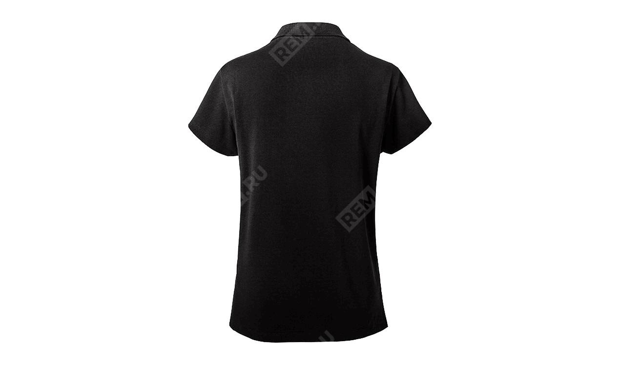  80142454940  женская рубашка-поло  mini logo patch, черная, размер xs (фото 2)