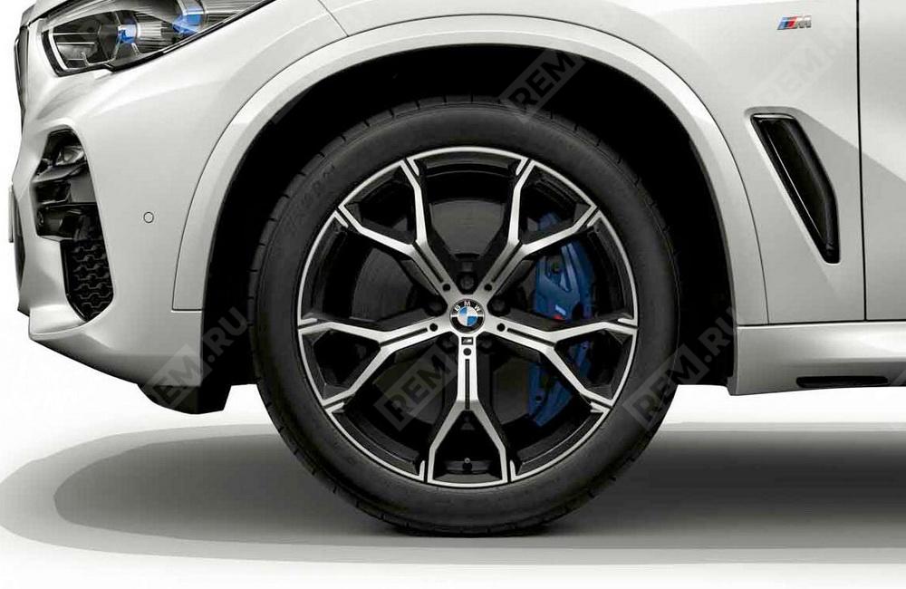  36115A08522  колесо в сборе 21" double spoke 741m orbitgrey, pirelli scorpion ice zero 2 runflat, rdci, заднее (фото 1)