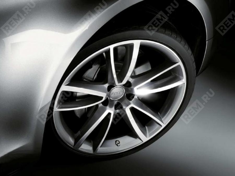 Диск литой оригинальный алюминиевый легкосплавный R20 Audi дизайн параболич...