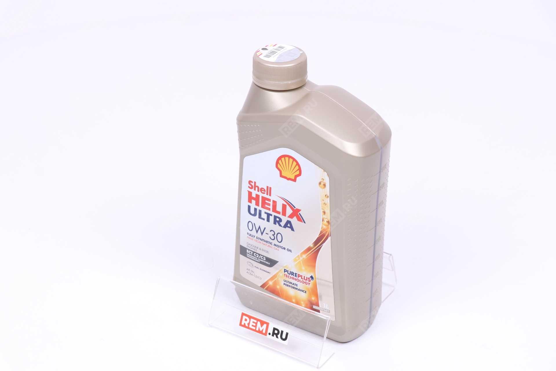  550046358  масло моторное shell helix ultra ect c2/c3 0w-30, 1л (фото 1)