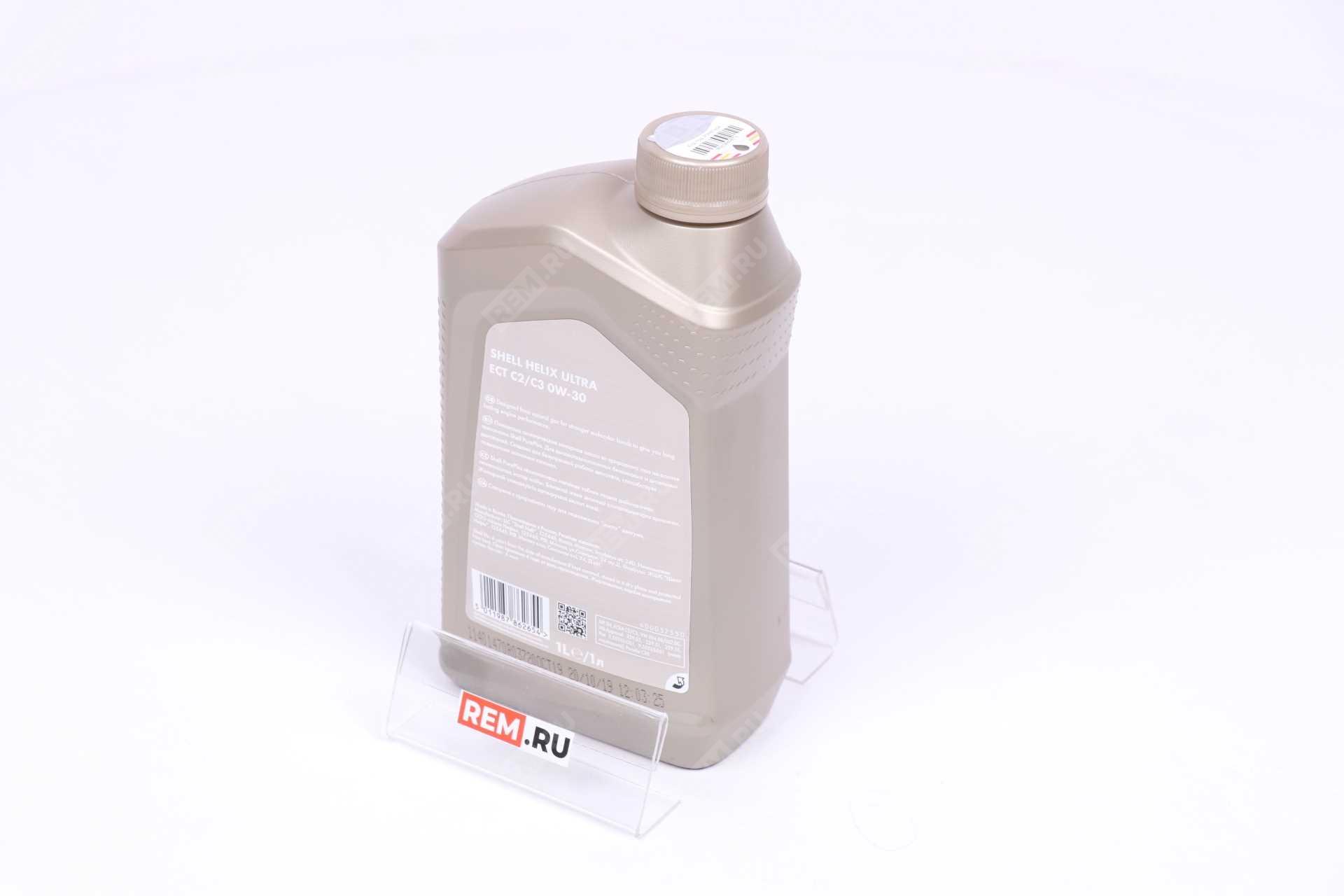 550046358  масло моторное shell helix ultra ect c2/c3 0w-30, 1л (фото 3)