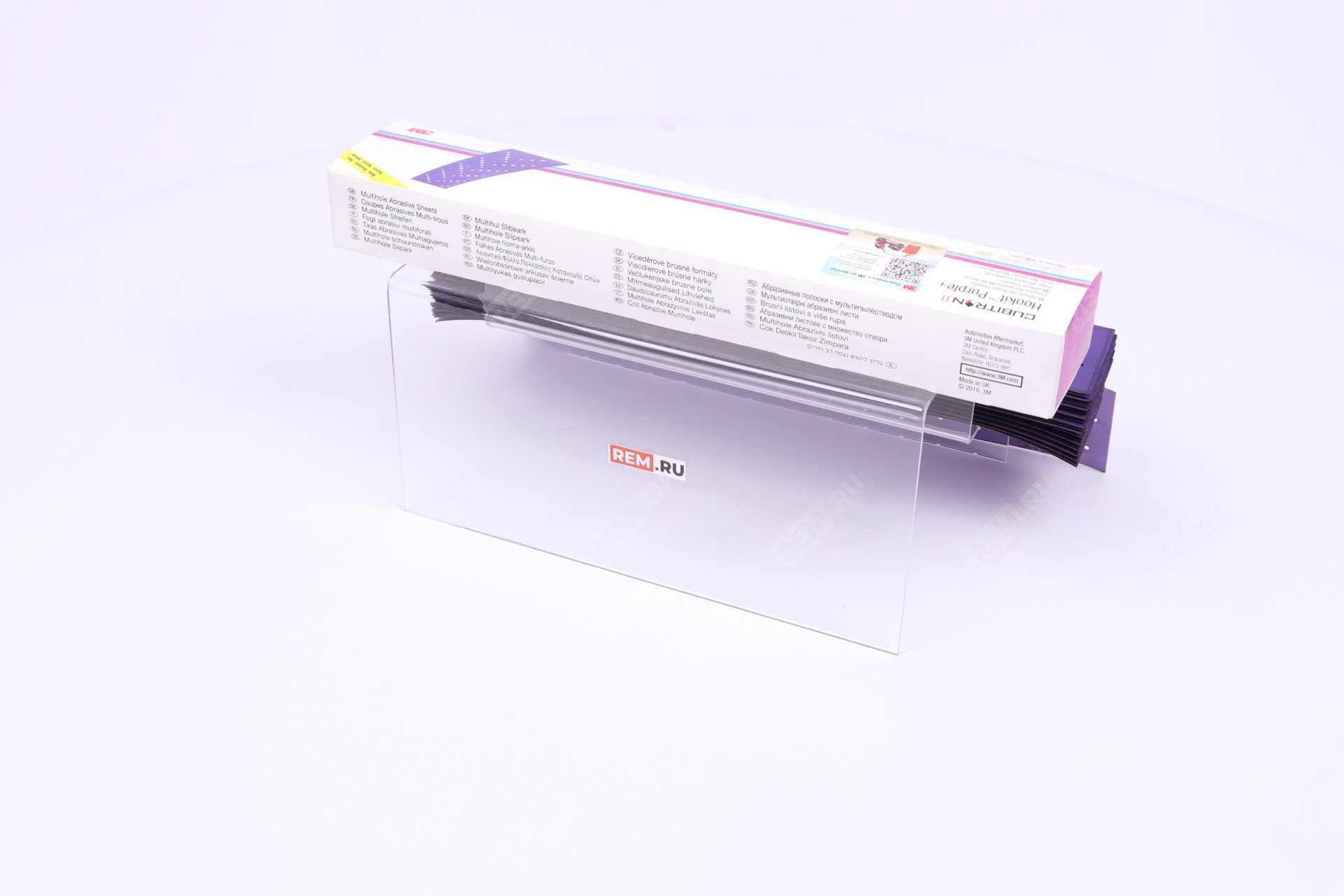  51414  полоска абразивная 3m hookit, серии 737u purple+, 70x396mm, p180 (фото 3)