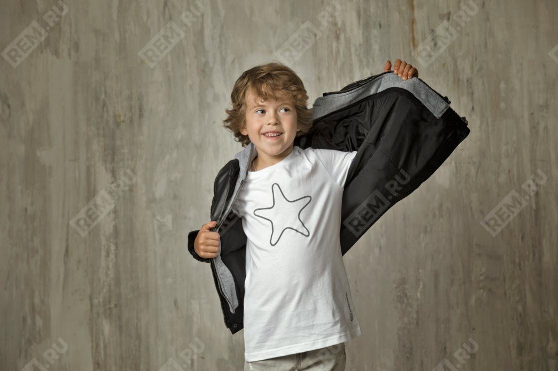  830077TSKPMA  футболка детская белая с принтом, размер m (фото 1)