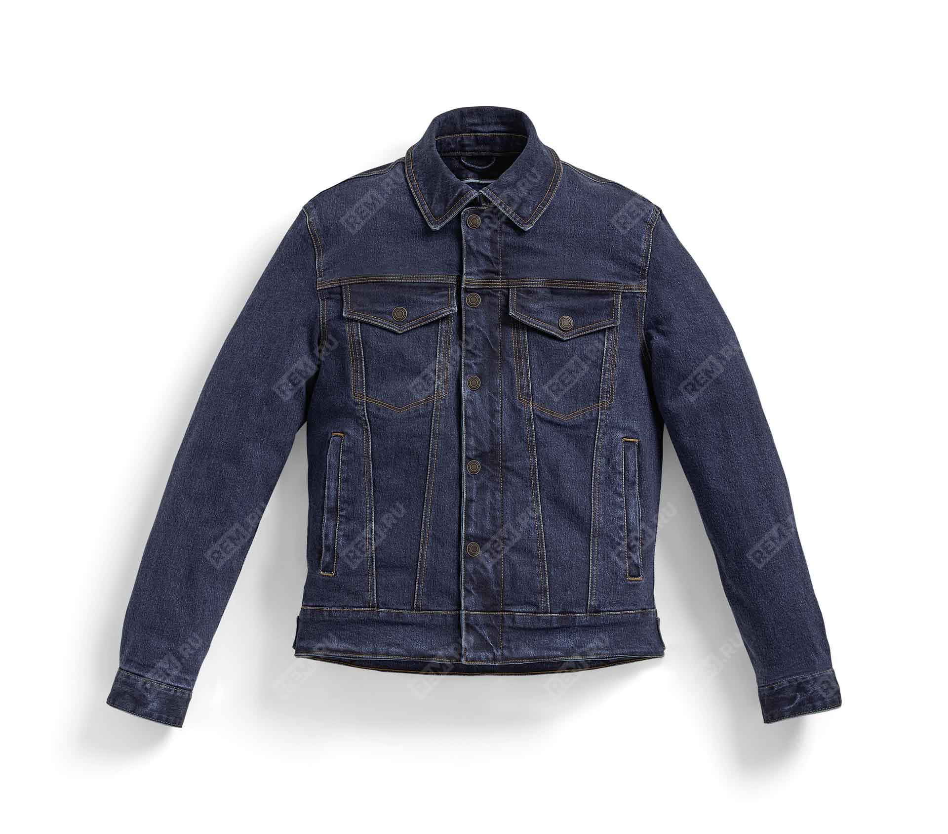  76111539836  куртка джинсовая roadcrafted мужская, синяя (фото 1)