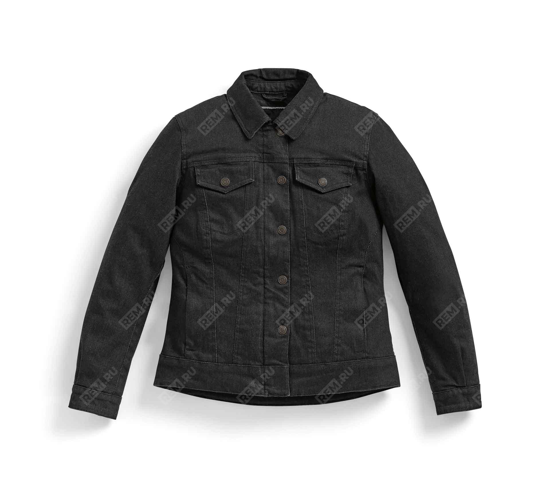  76131539846  куртка женская джинсовая roadcrafted черная, размер m   (фото 1)