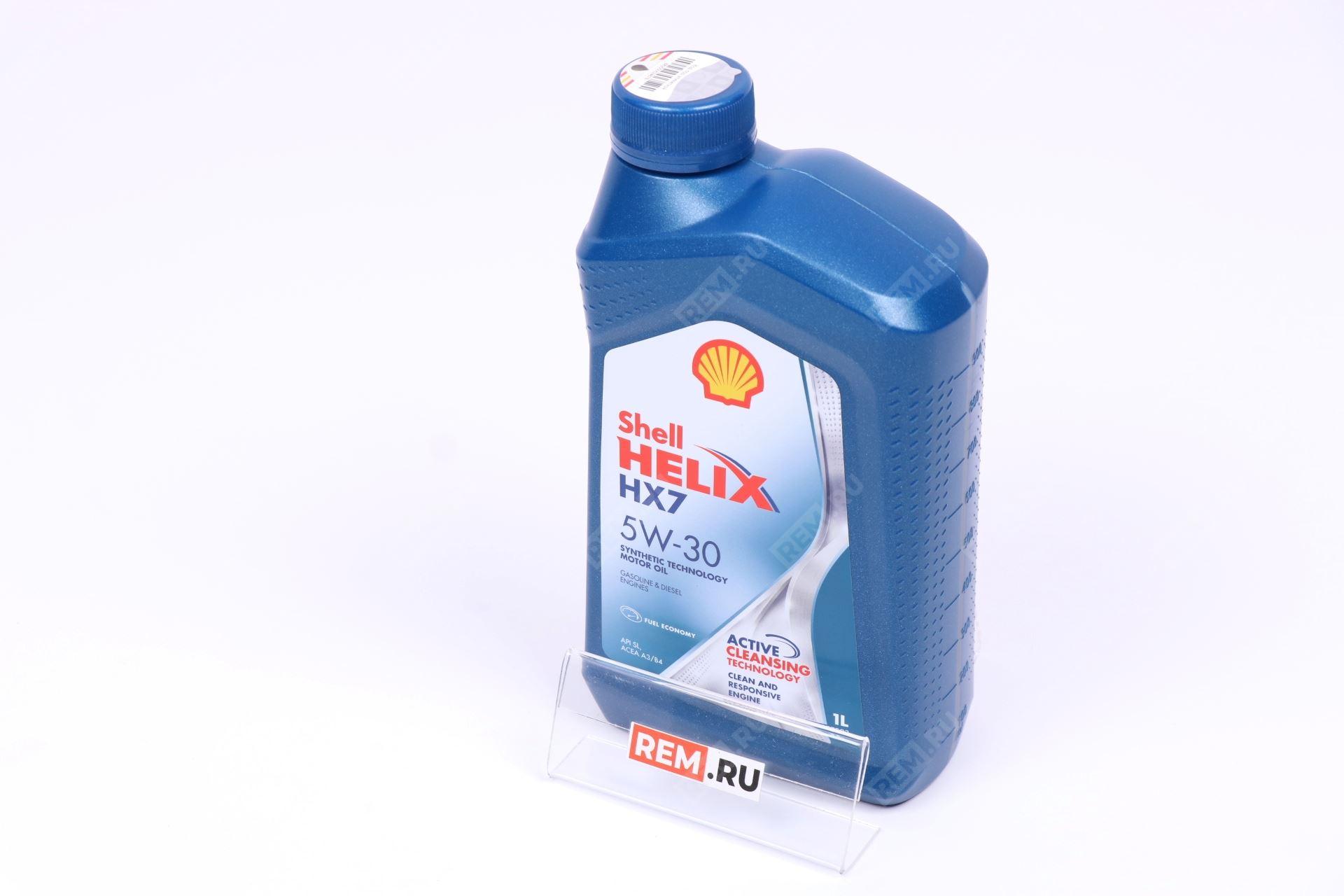  550046376  масло моторное shell helix hx7 5w-30, 1л (фото 1)