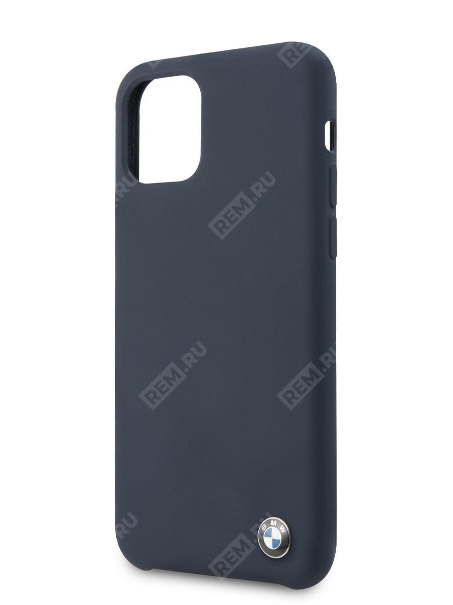  J5200000335  чехол bmw для iphone 12 mini (5.4) signature liquid silicone hard navy (фото 1)