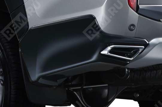 Накладки заднего бампера угловые, черные Mitsubishi MZ330914 накладки заднего бампера угловые, черные (фото 1)