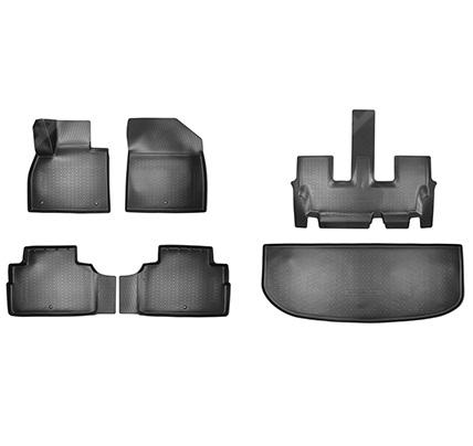  R8130S8100P  комплект резиновых ковров салона и багажника, короткий, 7/8 мест (фото 1)