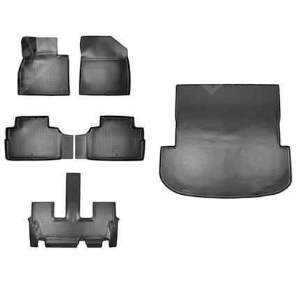  R8130S8200P  комплект резиновых ковров салона и багажника, длинный, 7/8 мест (фото 1)