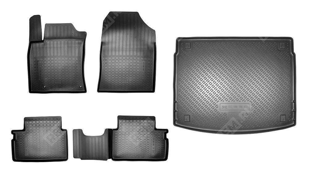  R8130J7500P  комплект полиуретановых ковров салона и багажника (фото 1)