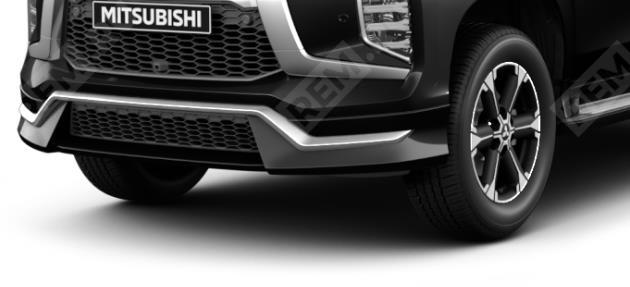  MZ331416  спойлер переднего бампера diamond black (фото 1)