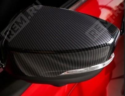 Накладки на зеркала, под карбон Mitsubishi MZ576830EX накладки на зеркала, под карбон (фото 1)