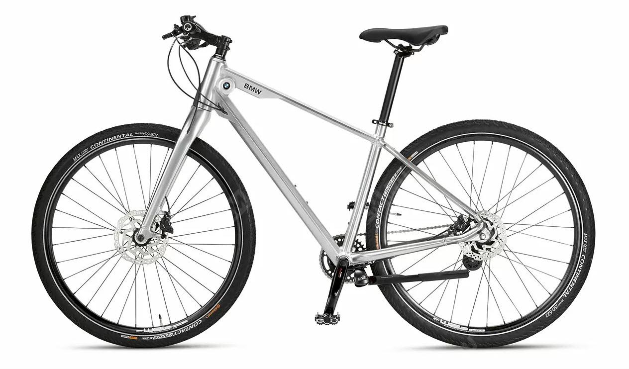  80915A0A727  велосипед bmw cruise bike glossy silver (фото 1)