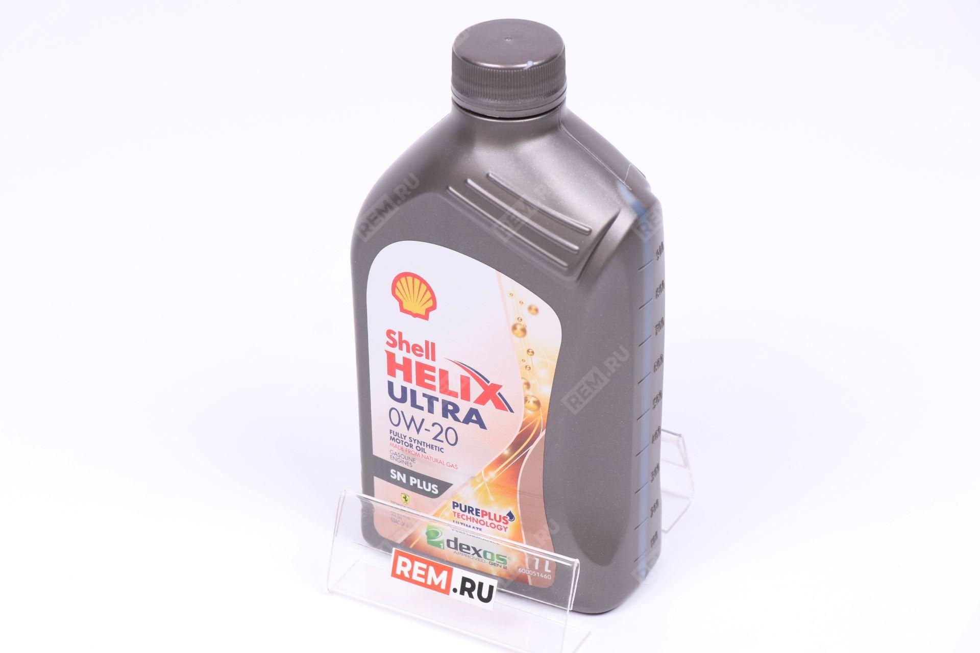  550052651T  масло моторное shell helix ultra sn plus 0w-20, 1л (фото 1)