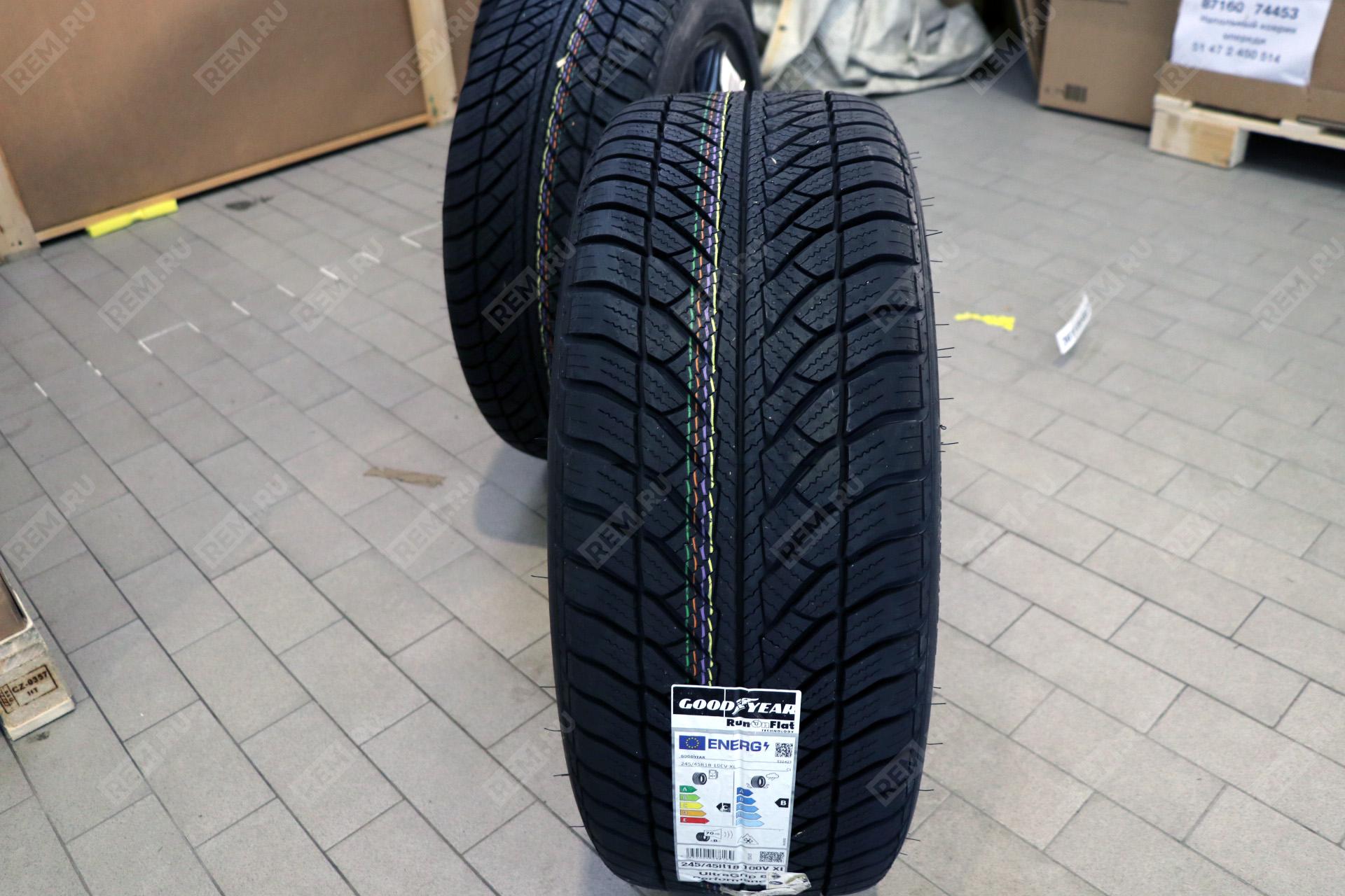  36110048021  колесо в сборе 18" v-spoke 684 grey, goodyear ultragrip 8 performance runflat, rdci (фото 4)