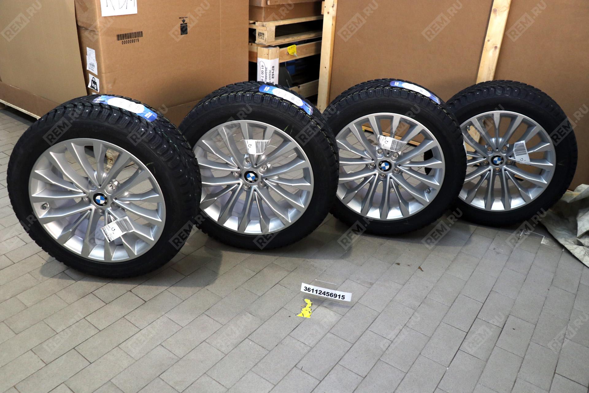  36112456915  колесо в сборе 18" w-spoke 632, nokian hakkapeliitta 9 runflat, rdci (фото 2)
