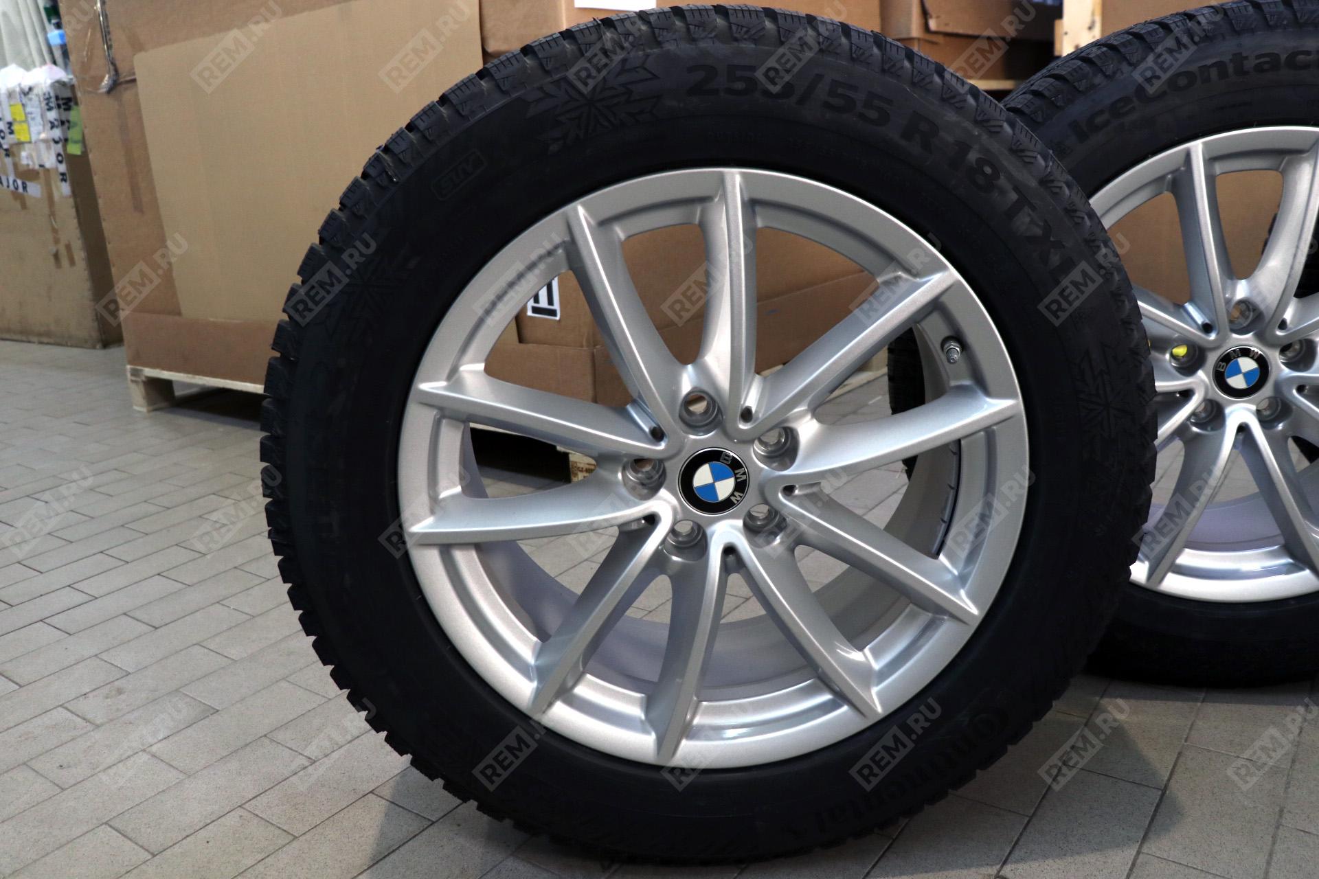  36112463415  колесо в сборе 18" v-spoke 618, continental ice contact 2 suv, rdci (фото 3)