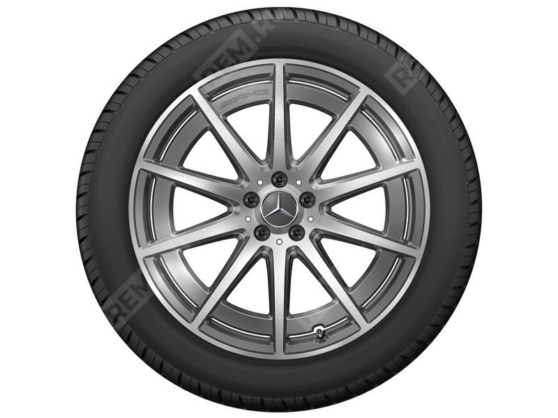  Q44014371627E  колесо в сборе 21" amg 10 спиц, nokian hakkapeliitta 10p suv, rdk, заднее правое (фото 1)